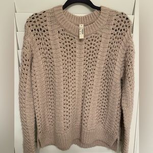 Madewell Windermere Pointelle Pullover Sweater NWT